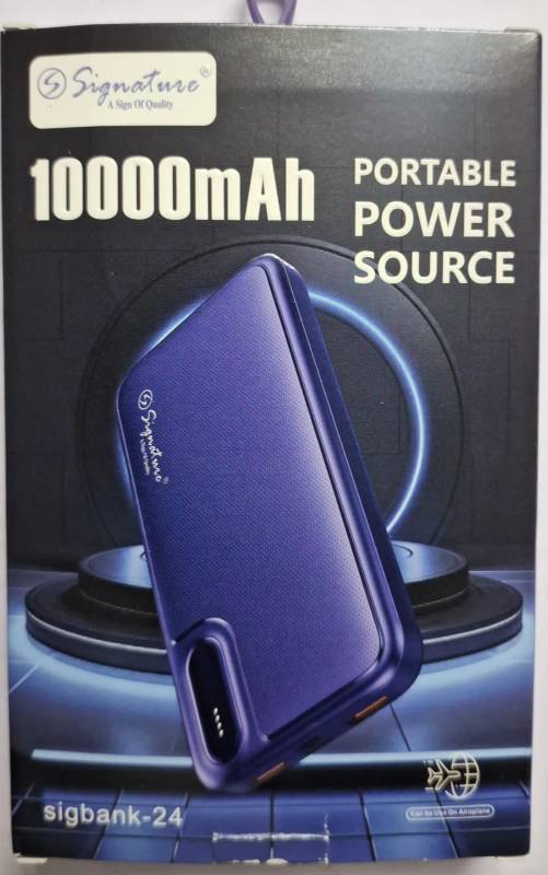 Signature PB 10000mAh SIGBANK-24 - 6M-Warrenty